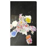 Mr. Pen- Tiny Floral Stickers Laptop, 74 pcs, Stickers for Water Bottles