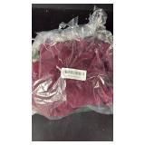 iEventStar 10pcs Ready to Use Spandex Stretch Chair Band with Double Satin Bows and Sashes Chair Sashes Bow for Beach Wedding Party Decoration (10, Burgundy)