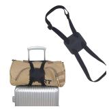 Luggage Straps Bag Bungee? Luggage Straps Suitcase Adjustable Belt?Add a Bag Easy to Travel Suitcase Elastic Strap Belt  (Black)