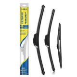 3 Pack Windshield Wiper Blades Compatible With Toyota RAV4 2018 2017 2016 2015 2014 2013 Automotive Replacement Front Rear Wiper Blades Set For My Car - 26\ 16\in 10\inin