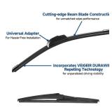 3 Pack Windshield Wiper Blades Compatible With Toyota RAV4 2018 2017 2016 2015 2014 2013 Automotive Replacement Front Rear Wiper Blades Set For My Car - 26\ 16\in 10\inin