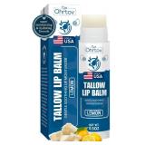 Beef Tallow Lip Balm  Natural Tallow Beeswax Chapstick  Hydrating Moisturizer Grass Fed Bison Tallow Balm Lip Care  Soothes Chapped, Dry Lips, Sensitive Skin  Long Lasting and Vitamin Rich USA