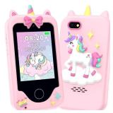 Kids Phone Toys for Girls, 3 4 5 6 7 8 Year Old Boys Girls Christmas Birthday Gifts for Kids, 2.8\ Touchscreen Smartphone Toddler Cell Phone, Children Play Toy Phone with Camera, Game, Music, 8GB Card