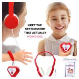 Heartbeats Electronic Stethoscope Toy with LED Display and 10X Sound Amplification, Real Working Stethoscope - STEM Medical Learning Toy Boys and Girls Age 4+, Kids Nurse Doctor Kit - Educational Toy 