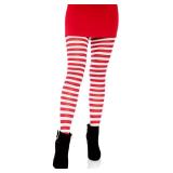Leg Avenue Womenfts Nylon Striped Tights, WhiteRed, One Size