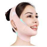 Juskaa Chin Strap for Sleeping,Adjustable Chin Strap,Jaw Strap,Jawline Shaper,V Line Lifting Mask,Pink,M