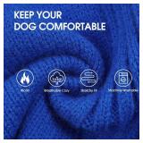 IECOii XL Dog Sweater,Winter Doggy Clothes for Large Dogs Girl Boy,Warm Pullover Soft Dog Sweater Turtleneck,Lightweight and Good Stretch for Active Dogs Like Beagle,Border Collie (Royal Blue,XLarge)