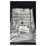 Yangest Silver Grey Square Throw Pillow Cover Wavy Velvet Cushion Cover Modern Zippered Pillowcase for Sofa Couch Bedroom Living Room Chair, 20 x 20 Inch