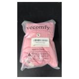 Vecomfy Fleece Lining Dog Hoodie with Harness Built in,Extra Warm Small Dog Jacket in Winter Puppy Coats with Drawstring Hooded,Light Pink S