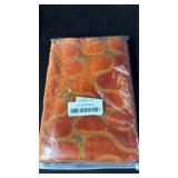 Yangest Orange Square Throw Pillow Cover Wavy Velvet Cushion Cover Modern Zippered Pillowcase for Sofa Couch Bedroom Living Room Chair, 20 x 20 Inch