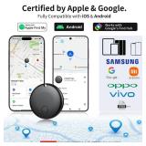 Air Tracker Tag for Android and iOS,Smart Tags-4 Pack, Dual System Bluetooth Luggage Tracker Compatible with Apple Find My or Google Find Hub,Keys FinderItem Locator for Backpack,Key,Travel and Commut