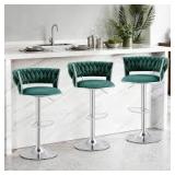 Greenjin Modern Adjustable Bar Stools - Set of 3