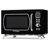 Nostalgia 0.9 cu.ft Microwave Oven - Black