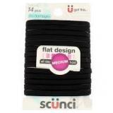 Black hair ties 2 pack