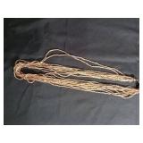 Multi-Strand Gold Glass Bead Necklace