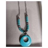 Paparazzi Turquoise Circle Pendant Necklace