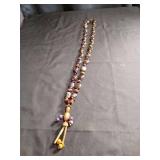 Handcrafted Stone and Wood Bead Necklace