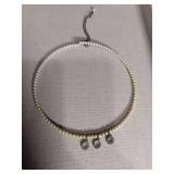 Pearl Necklace with Chinese Coin Charms