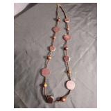 Geometric Copper Bead Necklace
