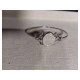 Sterling Silver Monogram Bangle Bracelet