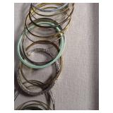 Mixed Metal Bangle Bracelet Set