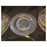 Crystal Pressed Glass Plates Collection