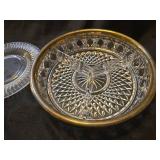 Crystal Pressed Glass Plates Collection