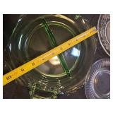 Crystal Pressed Glass Plates Collection