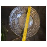 Crystal Pressed Glass Plates Collection