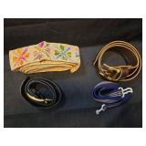 Belt Collection - Floral Embroidered, Leather, and Nautical Anchor