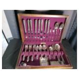 WM Rogers & Son Original Flatware Set with Case