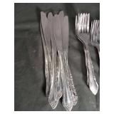 Ornate Silver-Plated Flatware Set