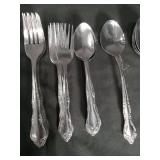 Ornate Silver-Plated Flatware Set