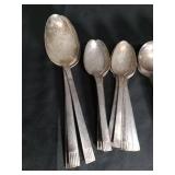 Art Deco Style Silverplate Flatware Set
