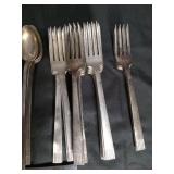 Art Deco Style Silverplate Flatware Set