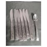 Floral Pattern Rogers Bros Flatware Set