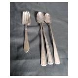 Art Deco Style Silver-Plated Serving Set