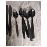 Black Stainless Steel Flatware Set