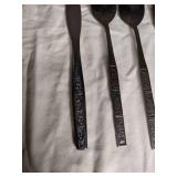 Black Ornate Flatware Spoons Set