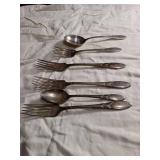 Mid-Century Sterling Silver Flatware Set