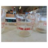 Pyrex and Fire King measures