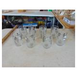 8 Frosted Glasses - MCM