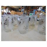 8 Frosted Glasses - MCM