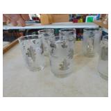 8 Frosted Glasses - MCM