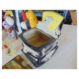 Firefighter collectibles including McCoy cookie jar