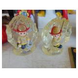 Firefighter collectibles including McCoy cookie jar