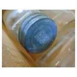 Wooden crate with old canning jars