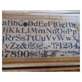 Printers box full of stamps