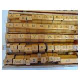 Printers box full of stamps