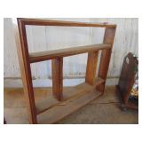 Vintage magazine stand and what-not shelf